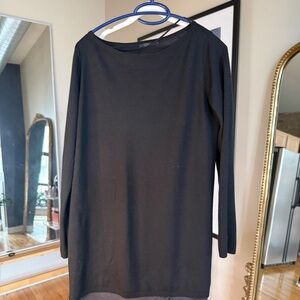 NWOT COS Wool Silk Button Back Top/ Sweater Black S Minimalist